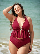 Women Knitted Nylon Tankini Tops Sustainable Plus Size Tankinis - BERLOOK