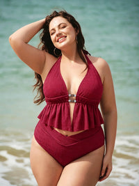 Women Knitted Nylon Tankini Tops Sustainable Plus Size Tankinis - BERLOOK