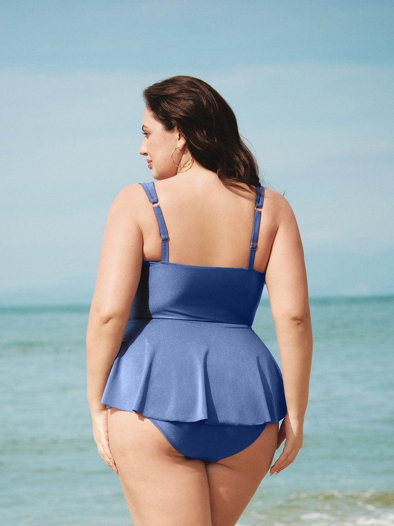 Women Knitted Nylon Tankini Tops Sustainable Plus Size Tankinis - BERLOOK