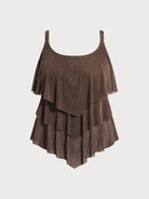 Women Knitted Nylon Tankini Tops Sustainable Plus Size Tankinis - BERLOOK