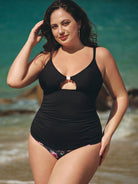 Women Knitted Nylon Tankini Tops 女式针织尼龙坦基 Sustainable Plus Size Tankinis - BERLOOK