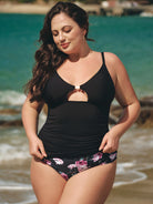 Women Knitted Nylon Tankini Tops 女式针织尼龙坦基 Sustainable Plus Size Tankinis - BERLOOK