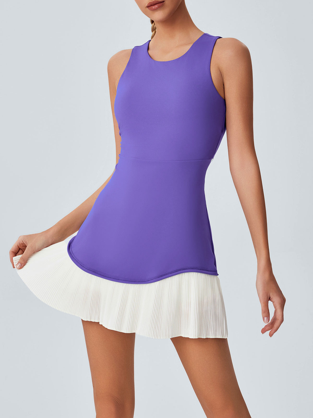 Women Knitted Nylon Yoga Dresses Sustainable Yoga Dresses&Yoga Jumpsuit - BERLOOK