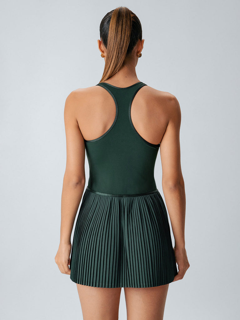 Women Knitted Nylon Yoga Dresses Sustainable Yoga Dresses&Yoga Jumpsuit - BERLOOK