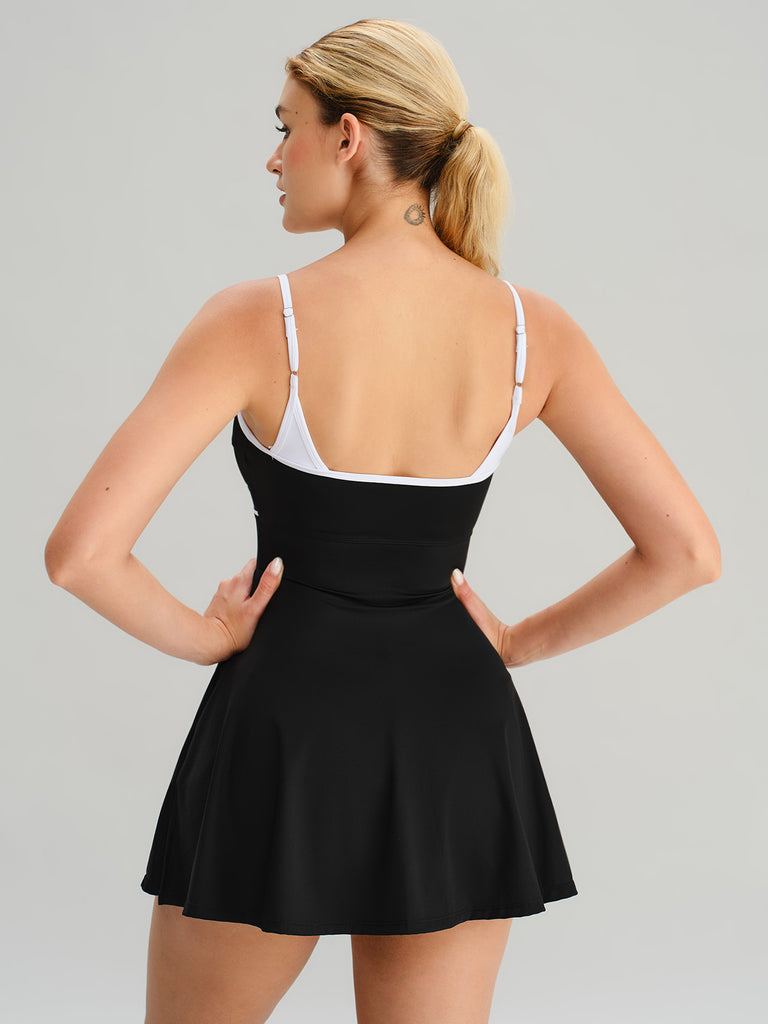 Women Knitted Nylon Yoga Dresses Sustainable Yoga Dresses&Yoga Jumpsuit - BERLOOK
