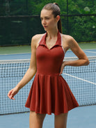 Women Knitted Nylon Yoga Dresses Sustainable Yoga Dresses&Yoga Jumpsuit - BERLOOK