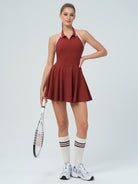Women Knitted Nylon Yoga Dresses Sustainable Yoga Dresses&Yoga Jumpsuit - BERLOOK