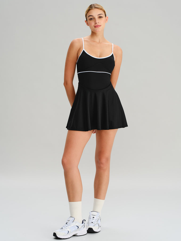 Women Knitted Nylon Yoga Dresses Sustainable Yoga Dresses&Yoga Jumpsuit - BERLOOK