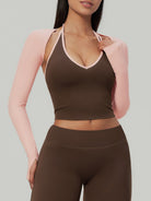 Women Knitted Nylon Yoga Jackets Sustainable - BERLOOK - 02