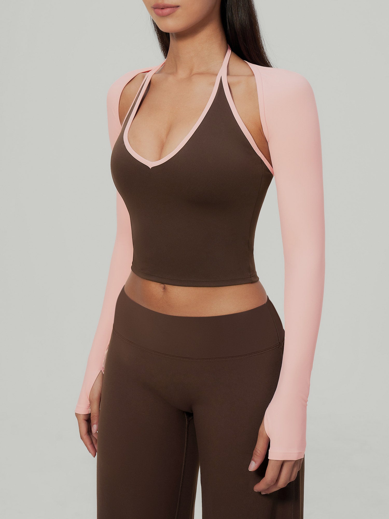 Women Knitted Nylon Yoga Jackets Sustainable - BERLOOK - 03