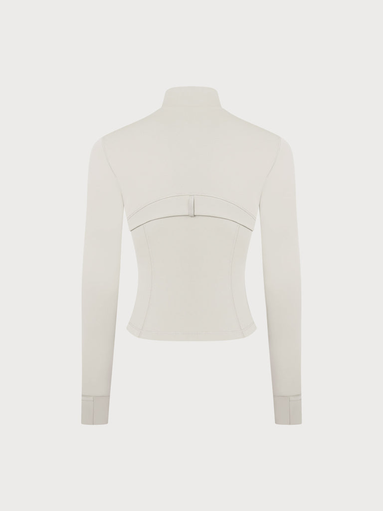 Women Knitted Nylon Yoga Jackets Sustainable Yoga Tops - BERLOOK