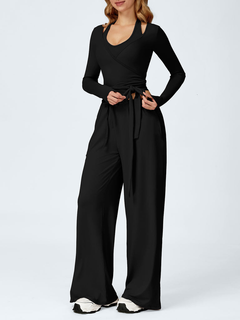 Women Knitted Nylon Yoga Jackets Sustainable Yoga Tops - BERLOOK