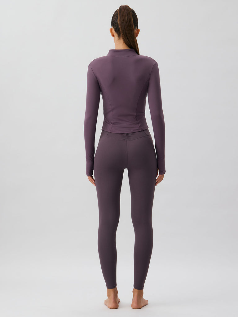Women Knitted Nylon Yoga Jackets Sustainable Yoga Tops - BERLOOK