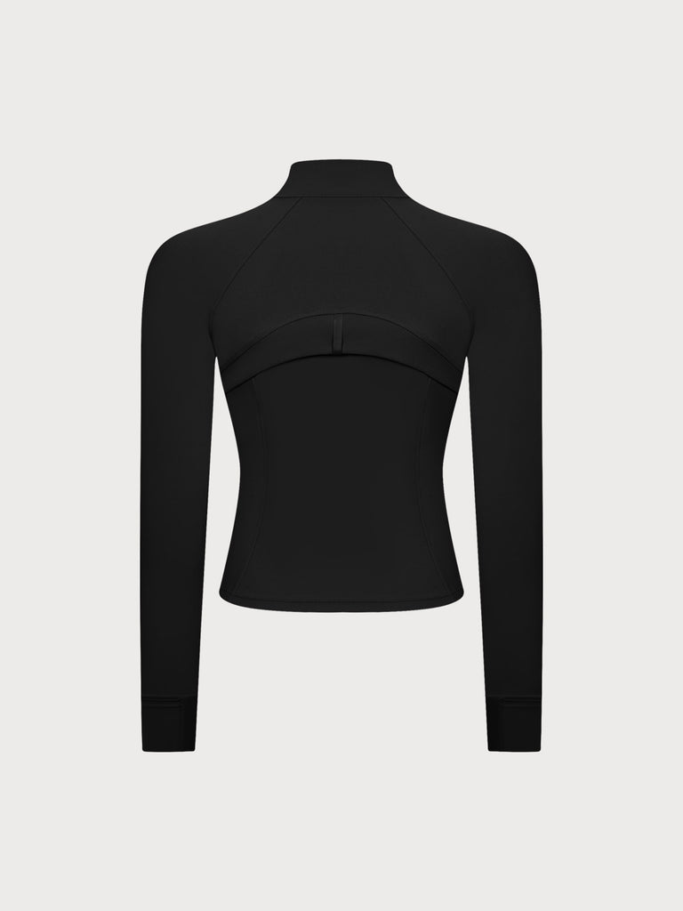 Women Knitted Nylon Yoga Jackets Sustainable Yoga Tops - BERLOOK
