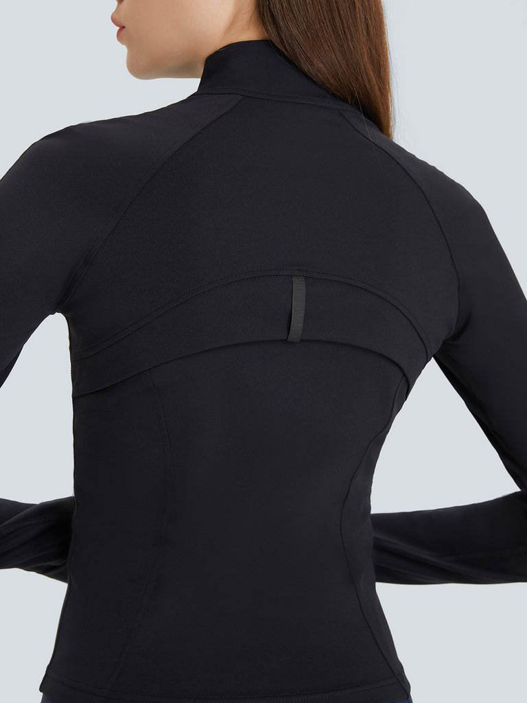 Women Knitted Nylon Yoga Jackets Sustainable Yoga Tops - BERLOOK