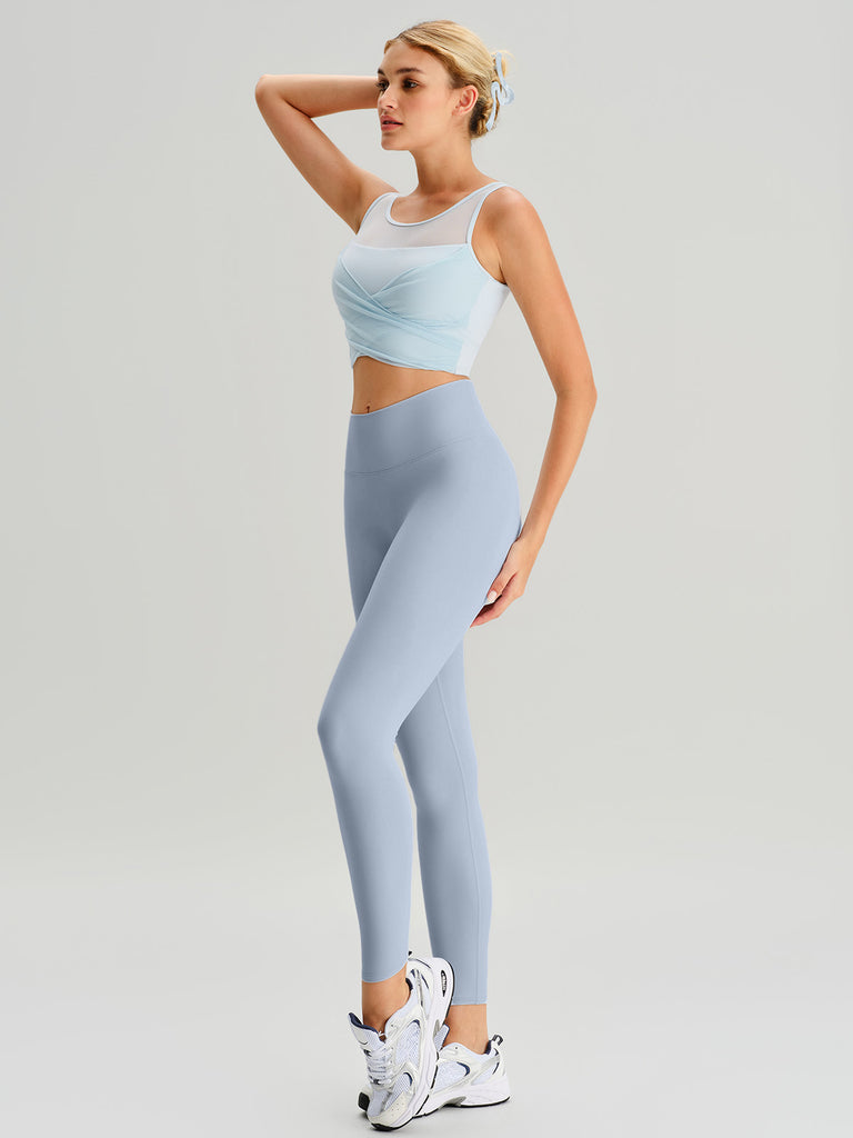 Women Knitted Nylon Yoga Leggings Sustainable Yoga Bottoms - BERLOOK