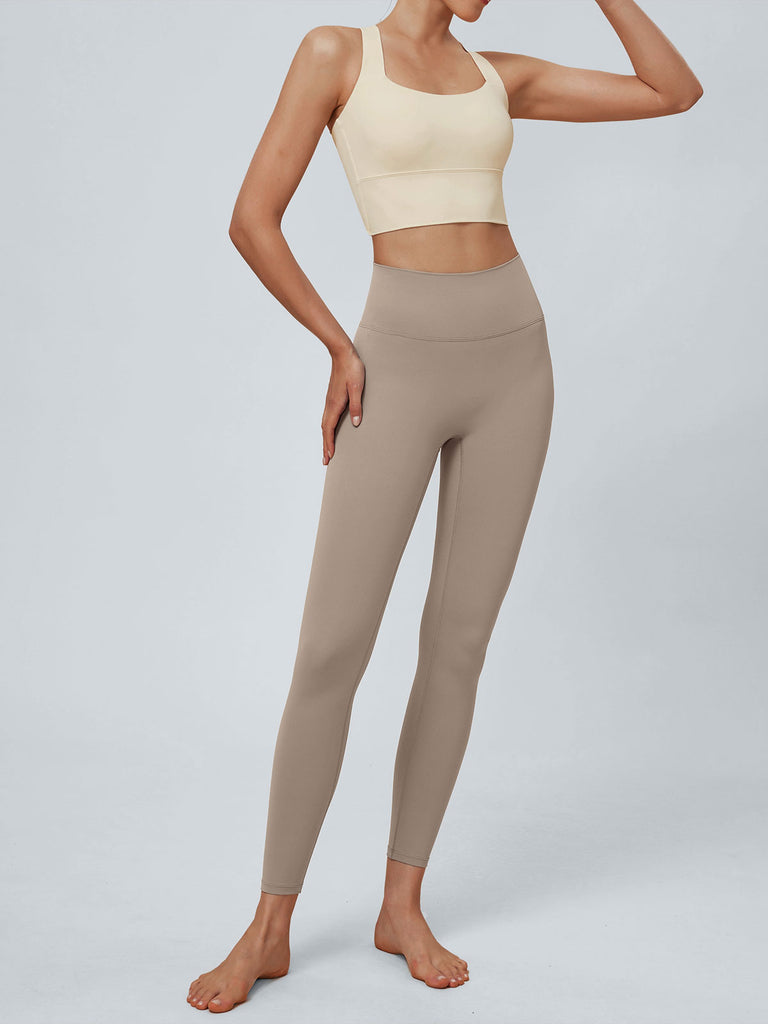 Women Knitted Nylon Yoga Leggings Sustainable Yoga Bottoms - BERLOOK