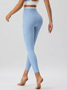 Women Knitted Nylon Yoga Leggings Sustainable Yoga Bottoms - BERLOOK