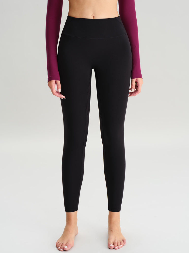 Women Knitted Nylon Yoga Leggings Sustainable Yoga Bottoms - BERLOOK
