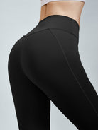 Women Knitted Nylon Yoga Leggings Sustainable Yoga Bottoms - BERLOOK