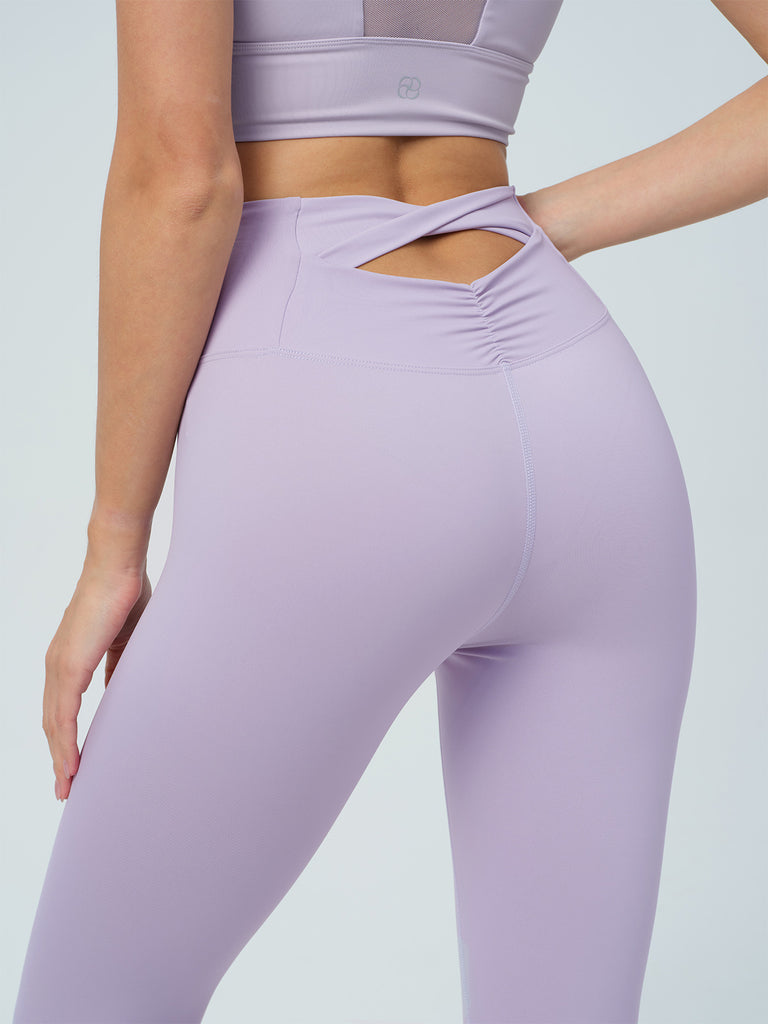 Women Knitted Nylon Yoga Leggings Sustainable Yoga Bottoms - BERLOOK