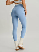 Women Knitted Nylon Yoga Leggings Sustainable Yoga Bottoms - BERLOOK
