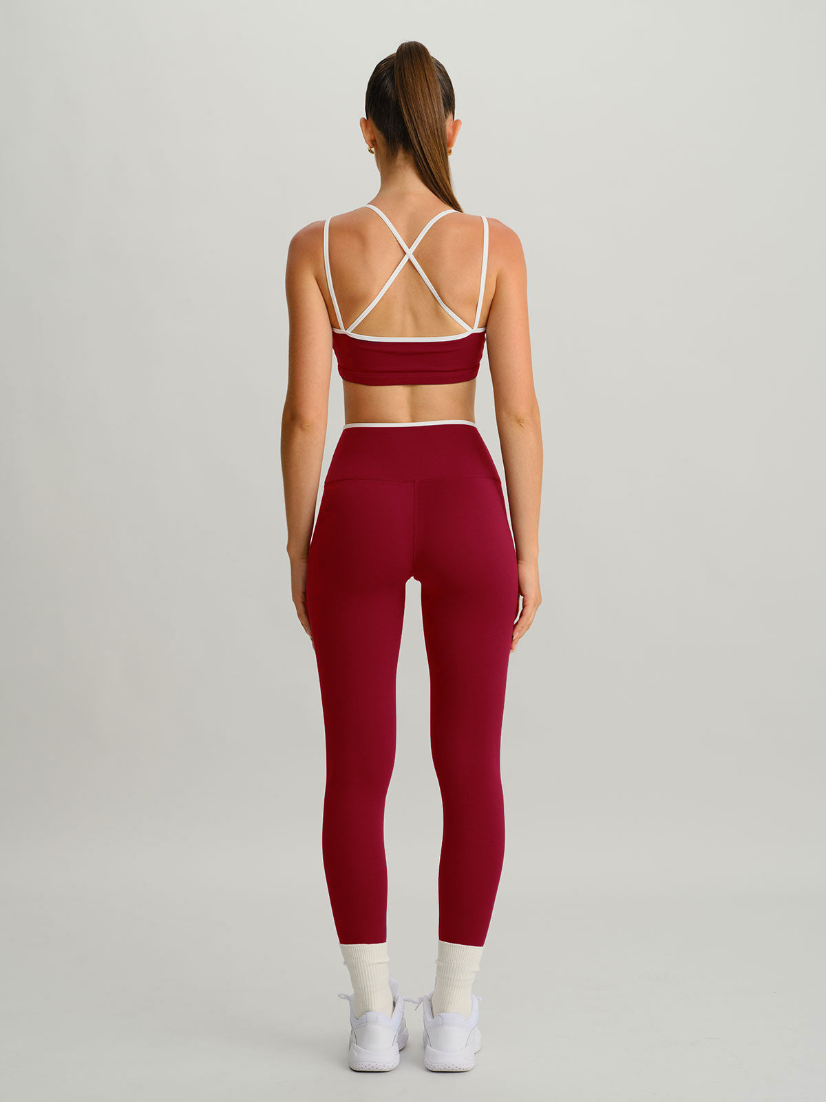 Women Knitted Nylon Yoga Leggings Sustainable Yoga Bottoms - BERLOOK