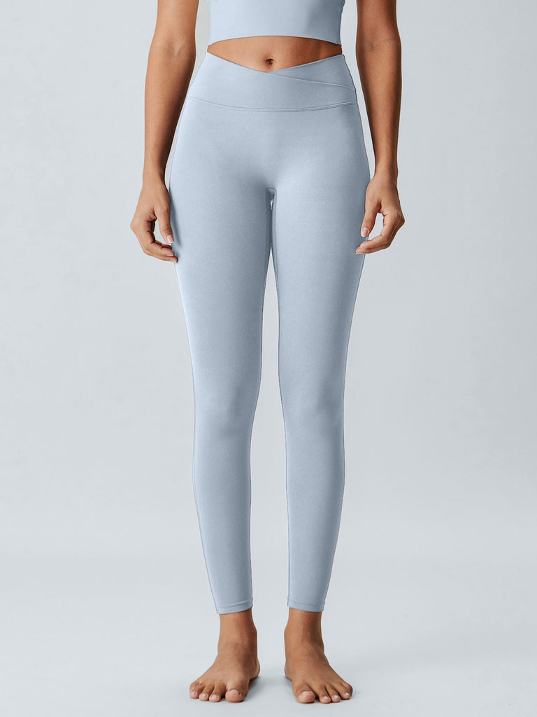 Women Knitted Nylon Yoga Leggings Sustainable Yoga Bottoms - BERLOOK