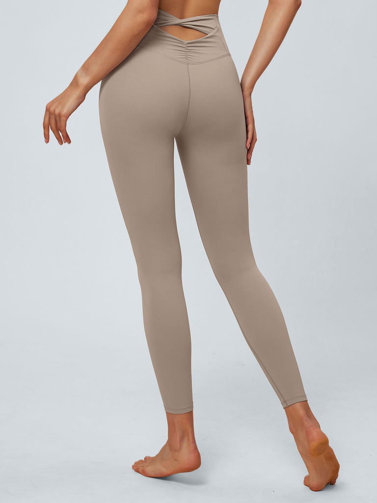 Women Knitted Nylon Yoga Leggings Sustainable Yoga Bottoms - BERLOOK