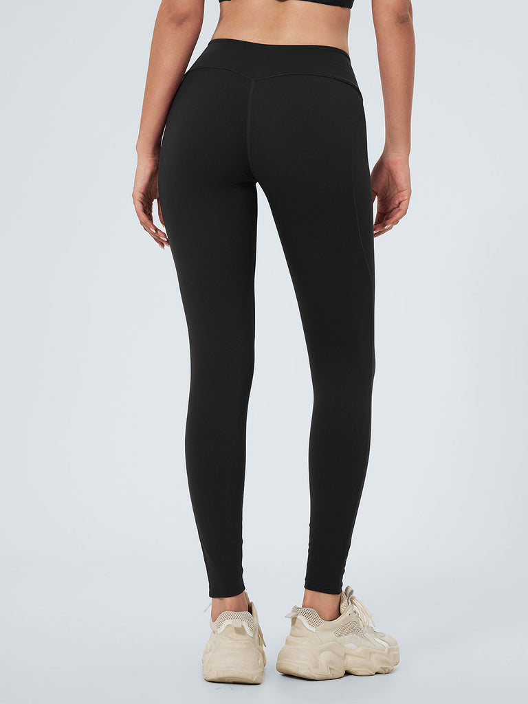Women Knitted Nylon Yoga Leggings Sustainable Yoga Bottoms - BERLOOK