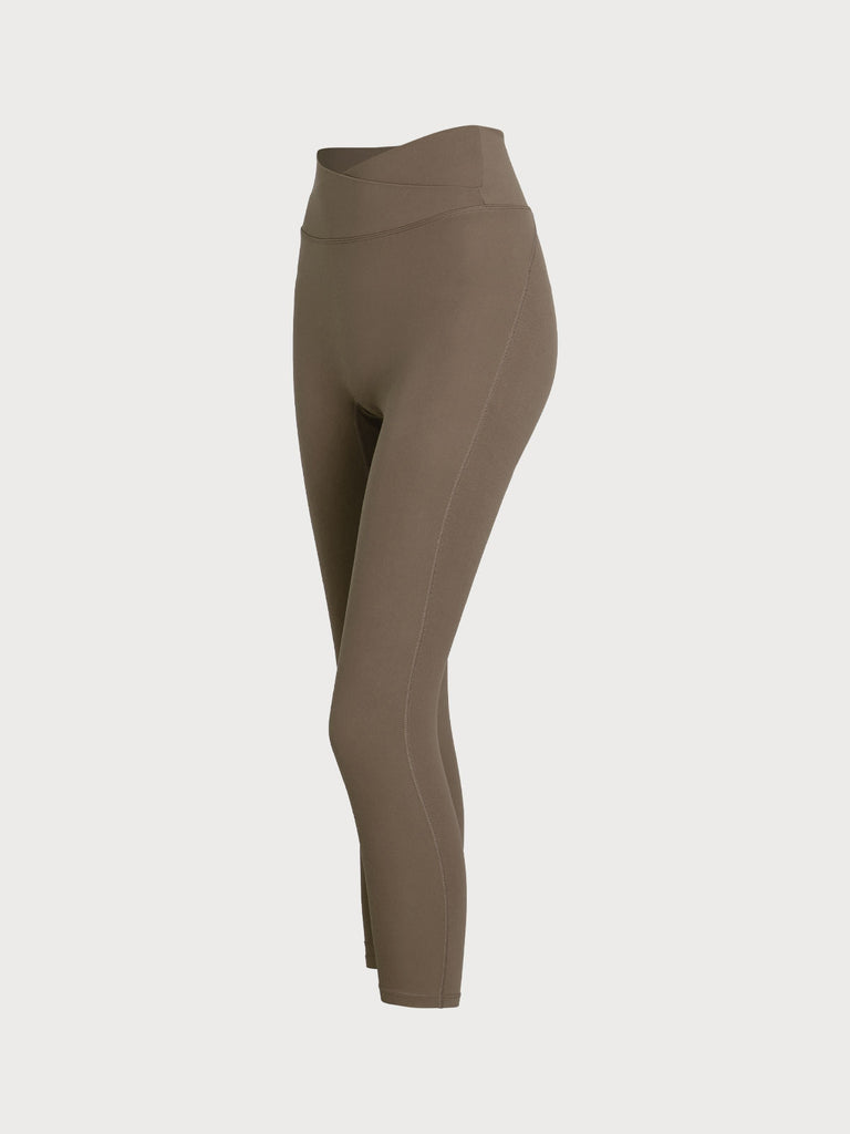 Women Knitted Nylon Yoga Leggings Sustainable Yoga Bottoms - BERLOOK