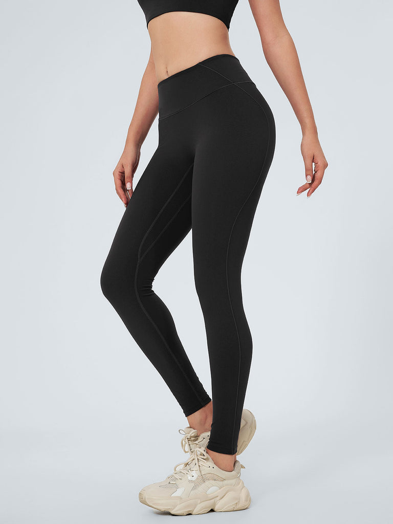 Women Knitted Nylon Yoga Leggings Sustainable Yoga Bottoms - BERLOOK