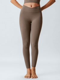 Women Knitted Nylon Yoga Leggings Sustainable Yoga Bottoms - BERLOOK