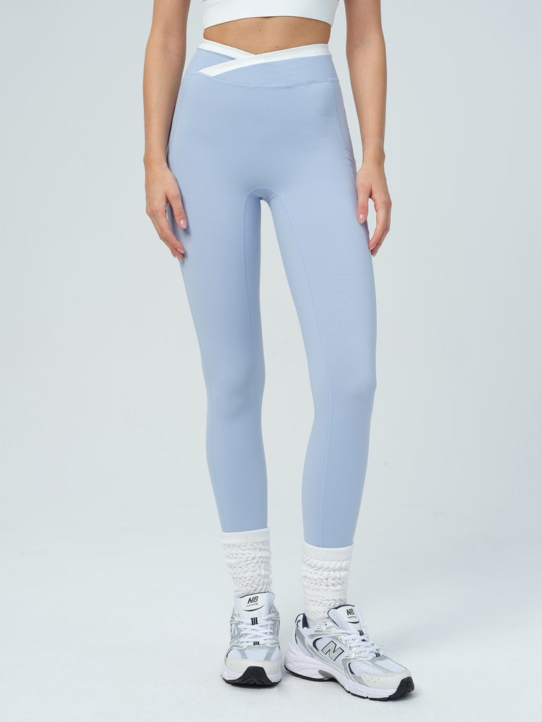 Women Knitted Nylon Yoga Leggings Sustainable Yoga Bottoms - BERLOOK