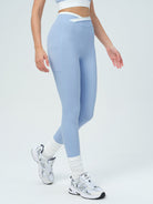 Women Knitted Nylon Yoga Leggings Sustainable Yoga Bottoms - BERLOOK