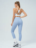 Women Knitted Nylon Yoga Leggings Sustainable Yoga Bottoms - BERLOOK
