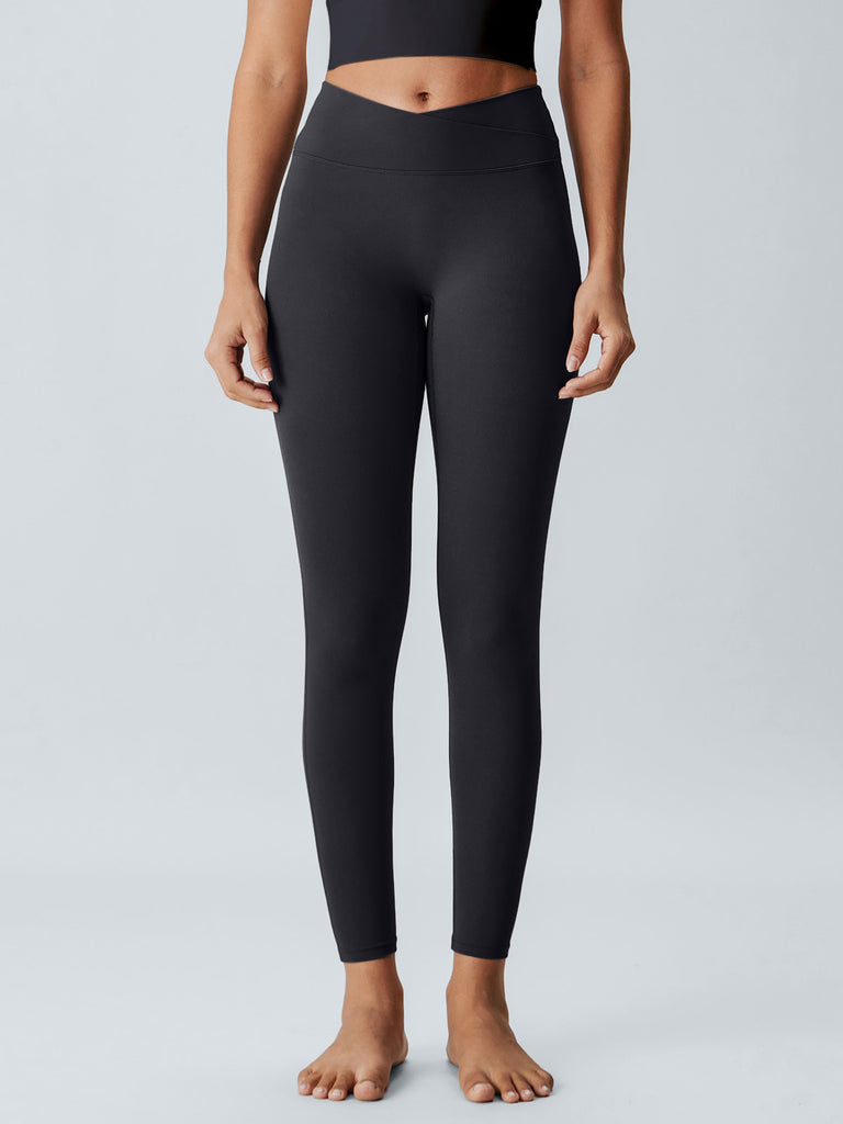 Women Knitted Nylon Yoga Leggings Sustainable Yoga Bottoms - BERLOOK