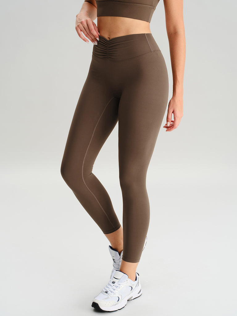 Women Knitted Nylon Yoga Leggings Sustainable Yoga Bottoms - BERLOOK