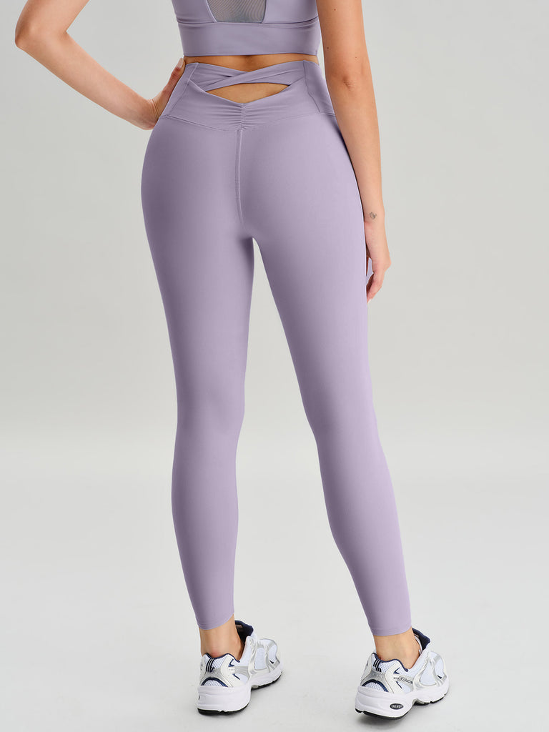 Women Knitted Nylon Yoga Leggings Sustainable Yoga Bottoms - BERLOOK