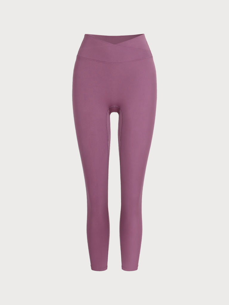 Women Knitted Nylon Yoga Leggings Sustainable Yoga Bottoms - BERLOOK