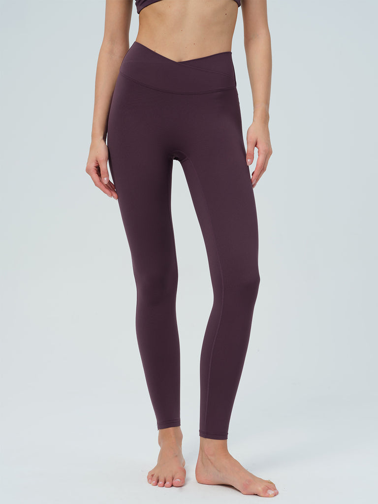 Women Knitted Nylon Yoga Leggings Sustainable Yoga Bottoms - BERLOOK