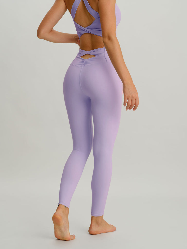 Women Knitted Nylon Yoga Leggings Sustainable Yoga Bottoms - BERLOOK