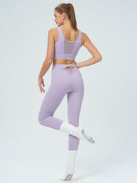 Women Knitted Nylon Yoga Leggings Sustainable Yoga Bottoms - BERLOOK