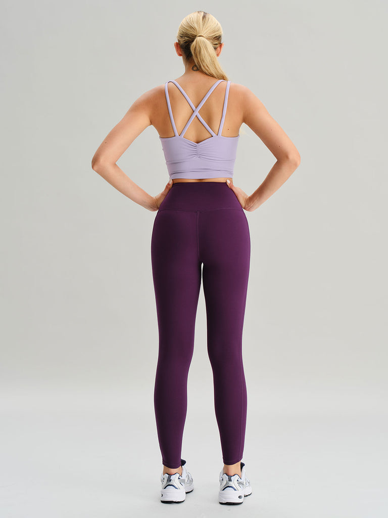 Women Knitted Nylon Yoga Leggings Sustainable Yoga Bottoms - BERLOOK