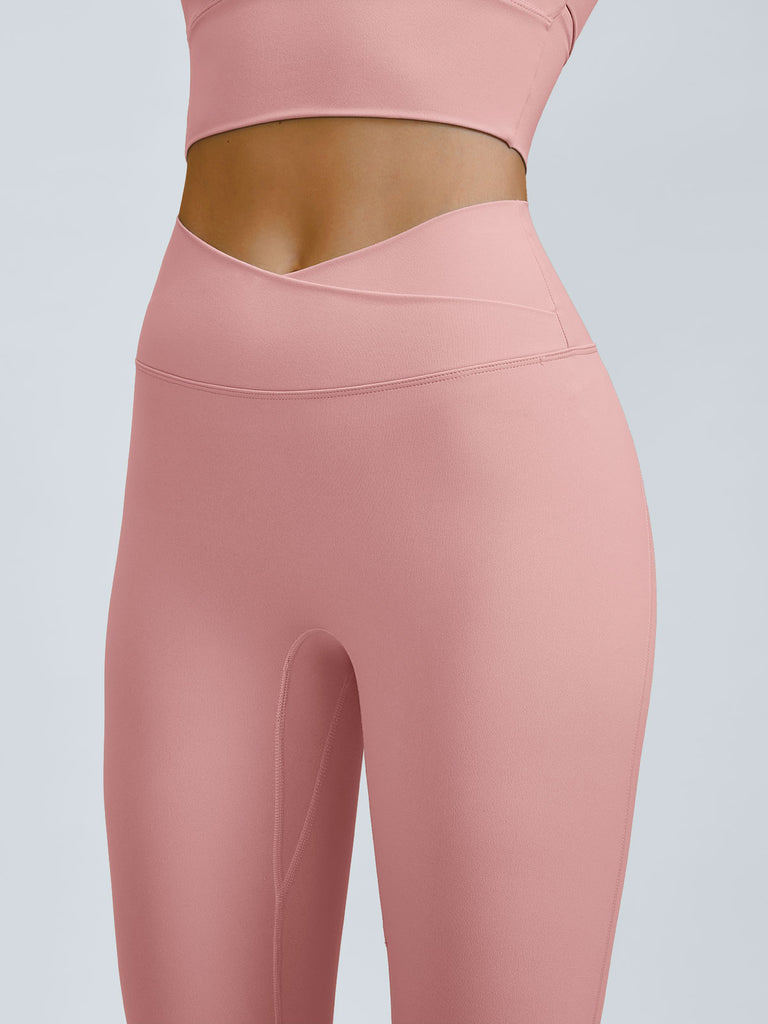 Women Knitted Nylon Yoga Leggings Sustainable Yoga Bottoms - BERLOOK