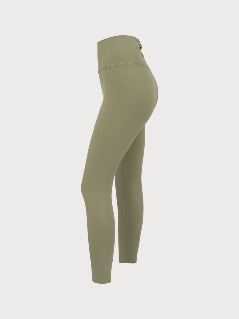 Women Knitted Nylon Yoga Leggings Sustainable Yoga Bottoms - BERLOOK