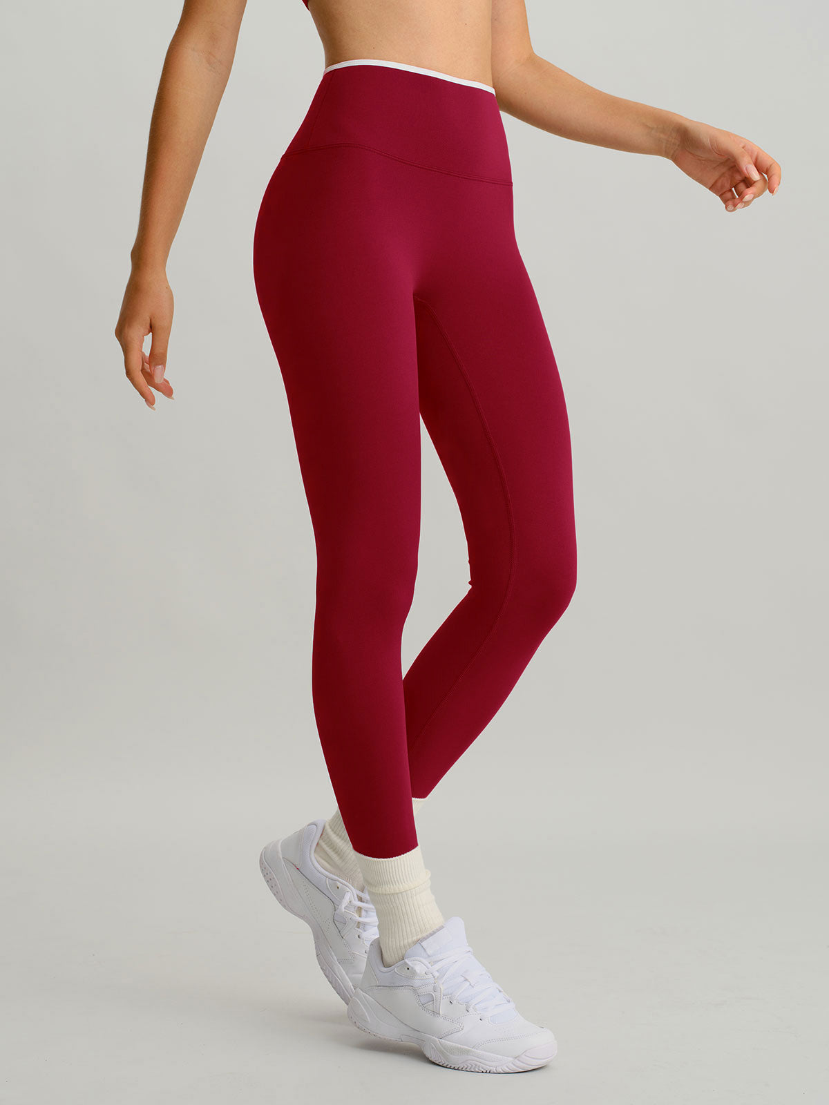 Women Knitted Nylon Yoga Leggings Sustainable Yoga Bottoms - BERLOOK