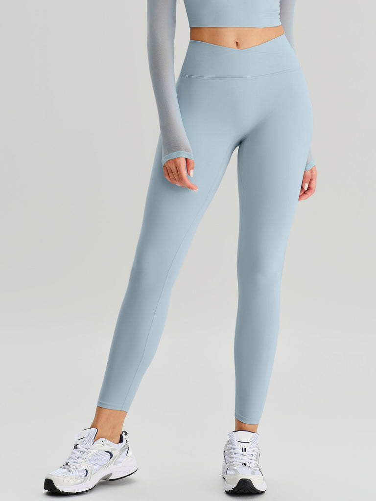 Women Knitted Nylon Yoga Leggings Sustainable Yoga Bottoms - BERLOOK