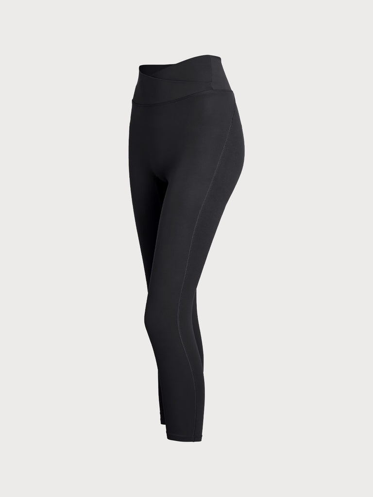 Women Knitted Nylon Yoga Leggings Sustainable Yoga Bottoms - BERLOOK