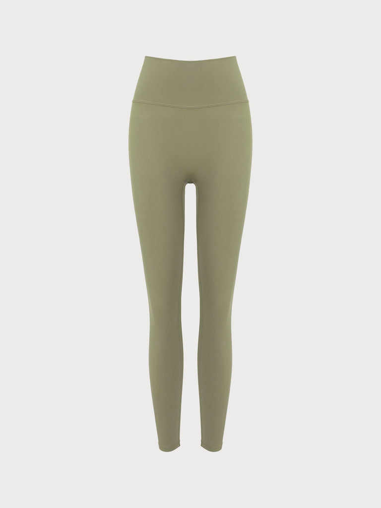Women Knitted Nylon Yoga Leggings Sustainable Yoga Bottoms - BERLOOK